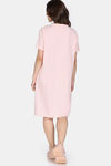 Zivame 2 Mile Fashion Knit Cotton Loungewear Dress - Pink Dogwood — thumbnail 4